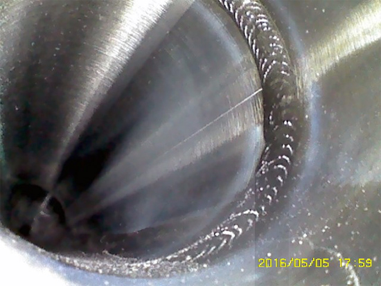 亞泰光電HIE系列工業內窺鏡國內某知名制藥設備現場檢測效果四