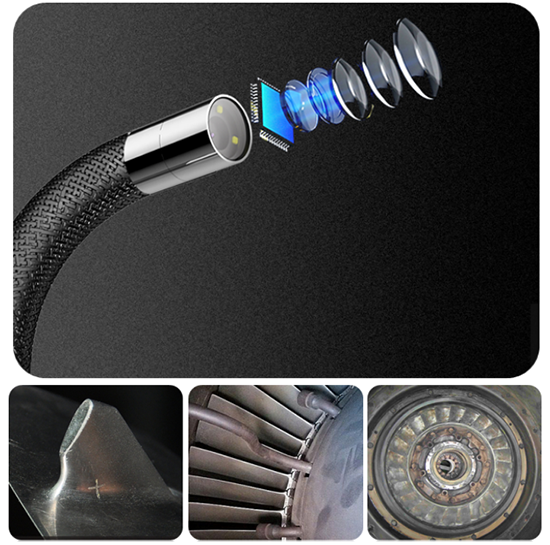 亞泰光電QIE系列高清內(nèi)窺鏡像素高達(dá)兩百萬，內(nèi)窺鏡成像高清