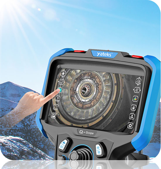 QIE系列工業內窺鏡屏幕大、內窺鏡檢測視野更廣